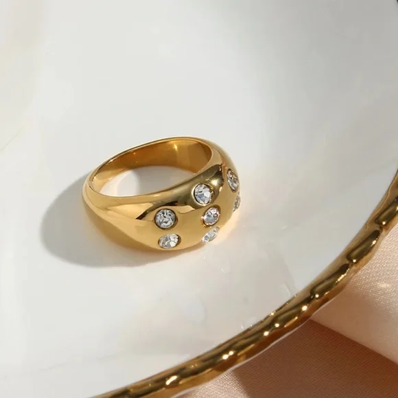 Chunky ring CZ Ring - Picture 5 of 5